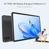Blackview 12 inch Tablet Android 15 Gaming Tablet with SIM Card Slot, Pen, 24GB + 256GB (Up to 2TB), 2.4K 120Hz FHD+ IPS Display, 9000mAh/33W, 8MP + 16MP AI Camera, 5G WiFi, GPS- MEGA 2