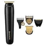 Remington T-Series Beard Trimmer and Hair Clipper Kit for Men (38mm T-Blade for Professional Cutting, Foil Shaver, Adjustable Comb, 9 Comb Attachments, Waterproof, Cordless, 5-Hour Runtime) MB7050