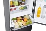 Samsung Series 8 SpaceMax Combi Fridge Freezer, Featuring Spacemax, AI Energy Mode and Twin Cooling, Black, Model: RB38C607AB1