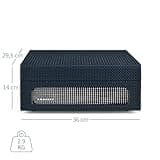 Crosley Voyager Portable Turntable - Bluetooth Record Player, 3-Speed Suitcase Vinyl Player, Home Turntables for Vinyl Records, Built in Stereo Speakers & Bluetooth Receiver, AUX Input, Navy Blue