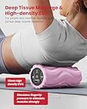 FITINDEX Foam Roller for Back Pain, 5-Speed Vibrating Foam Roller Muscle Massage, Exercise, Yoga, Muscles Deep Tissue, Physical Therapy, Recovery, Neck, Leg, Rechargeable, Pink