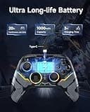EasySMX X15 Wireless PC Controller with Hall Triggers, Hall Joysticks, Enhanced Bluetooth Game Controller,No Drift No Deadzone effect, Compatible with Windows PC, Android, Steam and Switch