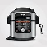 Ninja Foodi MAX 15-in-1 SmartLid Multi-Cooker 7.5L with Digital Probe, Electric Pressure Cooker & Air Fryer, Slow Cook and more, Cooks 6 Portions, Stainless Steel/Black OL750UK