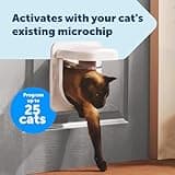 PetSafe Petporte Smart Flap Microchip Cat Door, Battery Operated or Main Power Supply, Easy Install, Customised Timer Feature, For Cats Up To 7kg