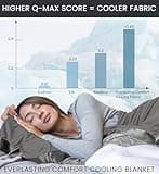 Everlasting Comfort Cooling Blanket - Dual-Sided Lightweight Summer Throw with Refreshing Fabric for Breathable Sleep - Soft and Comfortable Fibers (60x80)