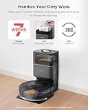 roborock Q5 Pro+ Robot Vacuum Cleaner with Mop, Self Emptying, 5500Pa, DuoRoller Brush, Up to 7 Weeks of Hands Free Cleaning, Precise Navigation, Robot Vacuum and Mop, Ideal for Hard Floors, Pet Hair
