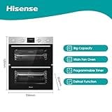 Hisense BID79222CXUK Built Under Electric Double Oven - Stainless Steel - A/A Rated, Extra Large