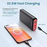 Power Bank 27000mAh Powerbank Fast Charging 22.5W QC 4.0 Portable Charger with Outputs Inputs Flashlight USB C Battery Pack, Ultra-High Capacity Compatible for iPhone Samsung Huawei