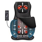 Snailax Full Body Massage Chair Pad Shiatsu Neck Back Massager with Heat and Compress, 3D/4D Kneading Full Back Massage Seat Portable Chair Massagers for Muscle Gifts