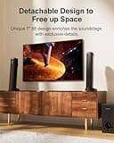 ULTIMEA 4.1ch Sound Bar for Smart TV with Subwoofer, App, Peak Power 200W, 2-in-1 Detachable Bluetooth 5.3 Soundbar, Bass Adjustable, 3 EQ Modes TV Sound Bar, ARC/Optical/Aux, Apollo S50 2025 Version