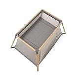 Tutti Bambini Cozee Go 3-in-1 Bassinet, Travel Cot and Playpen - Perfect for Travel and Home Use, Lightweight & Compact and Suitable from Birth - Oak/Charcoal