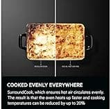 AEG 6000 Built In Electric Double Oven DEB331010M, Multilevel Cooking, 66L Main Capacity, 875x560x550 mm, Enamel Cleaning, LED Display, Stainless Steel