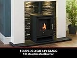 OKO S1 Bio Ethanol Stove in Charcoal Grey