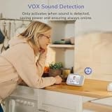 jeeber 2K Wifi Smart Video Baby Monitor with Camera, Phone App & 5'' Screen Control, Motion & Cry Detection, Night Vision, Two-Way Talk, Lullabies, Temperature Sensor, 3050mAh Battery, 360° PTZ