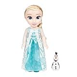 Disney Die Eiskönigin - Frozen - Singing Elsa doll 35 cm, sings Let It Go, includes accessories for extra fun, perfect girls from 3 years, 225306, turquoise