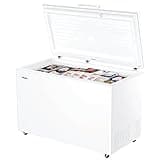 Haier Series 7 Freestanding Chest Freezer, 418L Capacity, E Class, Extreme Cold Shield, Fast Freeze Technology, Antibacterial & Anti-Mould Gasket, LED Light, White, 132x75x84.5 cm - HCE420EK