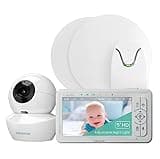 Babysense HD Video Baby Monitor with Night Light Camera & Medically Certified Baby Movement Monitor with Real-Time No Breathing Motion Alerts, Tracks Breathing Motion Irregularity, Non-Contact, 2-in-1