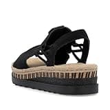 Rieker Antistress Womens Black Sandal - Size 6 - Black