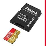 SanDisk 256GB Extreme microSDXC card +SD adapter, microSD card for smartphones, action cameras, drones, V30, up to 190 MB/s, SanDisk QuickFlow Technology, RescuePro Deluxe, UHS-I, 4k, V30, A2, C10, U3
