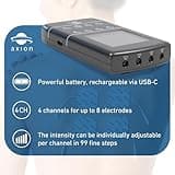axion 4-Channel, Rechargeable TENS Machine for Pain Relief STIM-PRO X9B | EMS Muscle Stimulator, Massager and TENS Unit with 60 Modes incl. 8pcs 5x5cm and 4pcs 10x5cm TENS Machine Electrode Pads