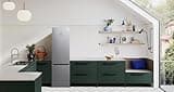 Samsung 4 Series Frost Free Classic Fridge Freezer, with Non Plumbed Water Dispenser, Wine Shelf and Big Door Bins, SpaceMax and All Around Cooling Technologies, White, RB34C652DWW/EU