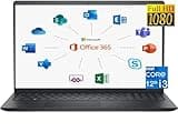 Dell 2024 Inspiron 15 Laptop, with Microsoft Office 365, 15.6" 1920x1080 FHD, Intel i3-1215U up to 4.40GHz (Beats N4020), 16GB RAM,1TB PCIe SSD,Windows 11 Home, Carbon Black