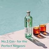 No.3 London Dry Gin With Gift Box, Voted Best Gin in The World 4 Times, Great For Cocktails Including Martini, Cocktail Mixer for Negroni, 46% ABV,70cl