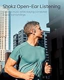 SHOKZ OpenRun Pro 2 Bone Conduction Sports Headphones, Open-Ear Wireless Earphones with Bluetooth 5.3, Noise Cancelling Mics, IP55 Waterproof, 12h Playtime for Running, USB-C Quick Charge, Black