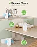 Dehumidifier, 12L/Day Dehumidifiers for Home Drying Clothes Against Damp/Condensation, Quiet Dehumidifier for Bedroom/Basement with Humidity Control, Drainage Hose, Auto Defrosting, Energy Saving