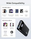 INIU Power Bank, 20000mAh Fast Charging Portable Charger, 22.5W Powerbank with USB Type C Input & Output, Battery Pack PD3.0 QC4.0 for iPhone 16 15 14 13 12 Pro Max Mini Plus Samsung S24 S23 iPad etc