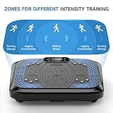 Vibration Plate Exercise Machine,Whole Body Workout Power Vibrate Fitness Platform Vibration Plate for Lymphatic Drainage, Weight Loss & Shaping