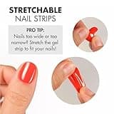MOYOU LONDON Semi Cured Gel Nail Strips - 20 Pcs. Nail Wraps for Salon-Quality Manicure - Works with Any UV Lamp - Easy to Apply, Trim, & Remove Gel Stickers