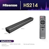 Hisense HS214 Soundbar All-in-one, Wireless Bluetooth, Powerful Bass Built-in, Compact Design, AUX, HDMI, USB, TV, PC Speaker