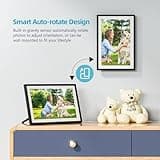 ARZOPA Digital Photo Frame WiFi 15.6 Inch 1920x1080 32GB Full HD IPS Touch Screen Frameo Digital Picture Frames Auto Rotate Electronic Photo Frame Share Photos Videos Music Alarm