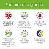 OxiPro OX2 - CE Certified - MHRA Registered Pulse Oximeter/Blood Oxygen Monitor - Finger Oxygen Saturation Monitor/SATS Monitor SpO2 - UK Approved Medical Device