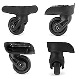 GUGULUZA Luggage Suitcase Wheel Replacement, Spare Spinner Wheel for Hard Shell Suitcase Repair, GW237