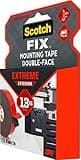 Scotch-Fix Double-Sided Extreme Exterior Mounting Tape - 1 Roll (19mm x 5m) - For Outdoor Extreme Use, Weather Resistant, Permanent Tape, 100% Adhesive, 3M Advanced Technology - Holds up to 13kg
