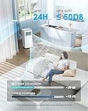 Air Conditioning Unit - Portable Air Conditioner, 4-in-1 - Cooling, Fan, Dehumidifier & Sleep Mode | Remote Control, Digital Display, 24H Timer,Window Kit,Energy Efficient | Covers 215 sq.ft