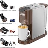 KOTLIE 5 in 1 Coffee Machine for Nespresso Original/Dolce Gusto/Lavazza Mio/L’OR/Ground Capsule and ESE Coffee Pods,19Bar multi-Capsule Coffee Machine AC-513HF