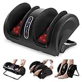 Snailax Foot Calf Massager with Heat, Leg Massager for Pain and Circulation, Shiatsu Feet Warmer for Foot, Calf, Ankle, Leg, Plantar Fasciitis, Neuropathy, Gifts for Women,Men