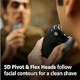 Philips Electric Shaver 3000 Series - Wet & Dry Electric Shaver for Men with SkinProtect Technology in Dark Moon, Pop-up Beard Trimmer, Cordless Shaver (Model S3145/00)