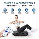 Vibration Plate Exercise Machine,Whole Body Workout Power Vibrate Fitness Platform Vibration Plate for Lymphatic Drainage, Weight Loss & Shaping