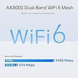 TP-Link Deco X50-Outdoor/Indoor Whole Home Mesh WiFi 6, IP65 Dust & Water Resistance, AI Driven Dual-Band WiFi Booster, Add on Another Deco Mesh Product for Extended Coverage, Works with Alexa