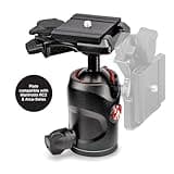Manfrotto Befree GT XPRO Carbon Camera Tripod, 496 Centre Ball Head, Twist Lock System, 90 Degree Column, 200PL-PRO Plate, for DSLRs and CSC, Mirrorless, Macro Photography, MKBFRC4GTXP-BH