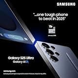 Samsung Galaxy S25 Ultra AI Smartphone, Galaxy AI, 12GB Memory, 512GB Storage, 200MP Camera, S Pen Included, Titanium Black, 3 Year Manufacturer Extended Warranty (UK Version)