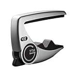 G7th Performance 3 6 String Silver Guitar Capo - Groundbreaking Tension Control & Adaptive Radius Technology - The Perfect Capo for Acoustic Guitar and Electric Guitar, UK Designed Excellence
