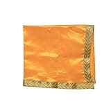 Set of 2 Large Pooja Cloth Mat Aasan for Pooja Decorative Cloth (Size:-22 Inches X 22 Inches) Multipurpose Pooja Decorations Item Indian Traditional Navratri Decor decorations Gifts(Red & Yellow)
