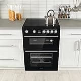 Hisense HDE3211BBUK 60cm Electric Cooker with Ceramic Hob-Black , A Rated Double Oven