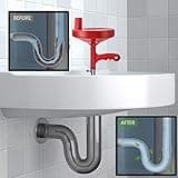 Heavy Duty Plumbers Snake, 7.7m Plumbing Snake Drain Auger, Hair Clog Remover Pipe Snake for Kitchen/Bathroom Sink/Bathtub Drain/Toilet, with Pipe Dredge Tool: Gloves and Shower Drain Protector