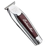 WAHL Professional Cordless Detailer Li Trimmer – Lightweight Stainless Steel T-Blade, Lithium-Ion Battery, Wireless Beard & Hair Trimmer, Silver/Maroon, 544g, Precision Detailing, 40x45x150mm